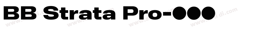 BB Strata Pro字体转换